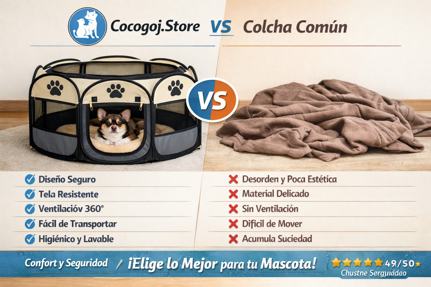 Corral para Mascotas Plegable